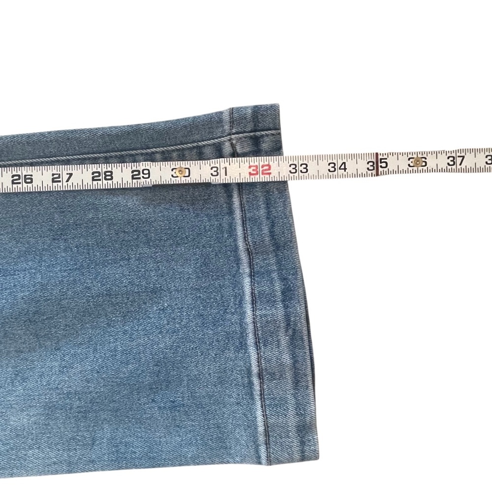 Risen High Rise Light Wash Wide Leg Flare Jeans 70s Premium Denim Size 9/29 - Picture 14 of 17